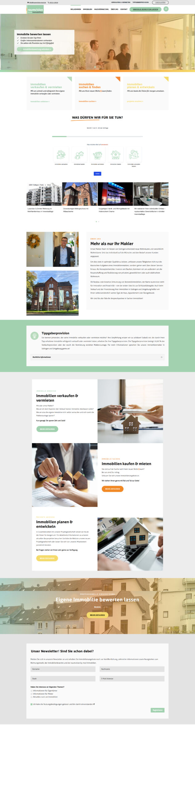 Webdesign Agentur Referenz Immobilienmakler
